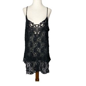 VINTAGE 90s INNER MOST Black Lace Nightie